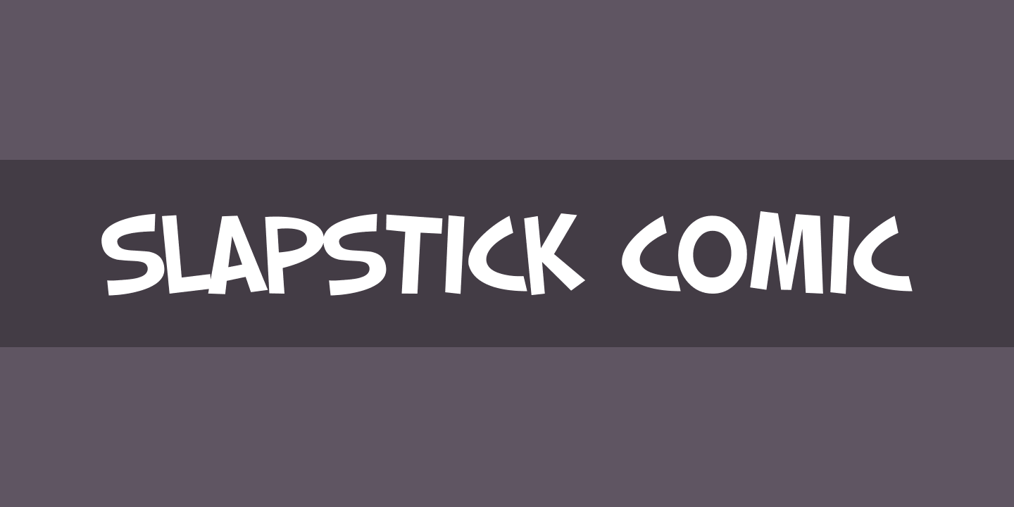 Пример шрифта Slapstick Comic Regular